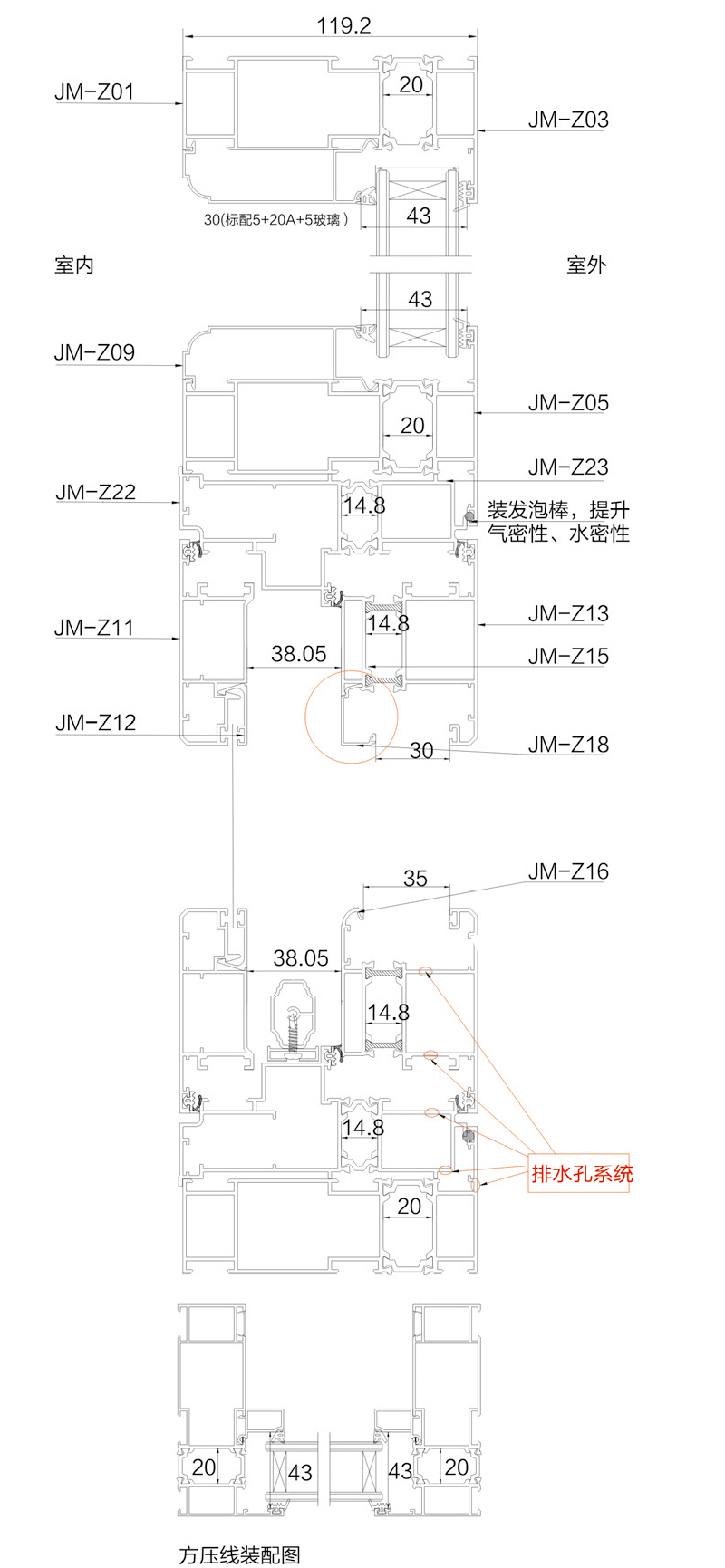 120断桥型材图2